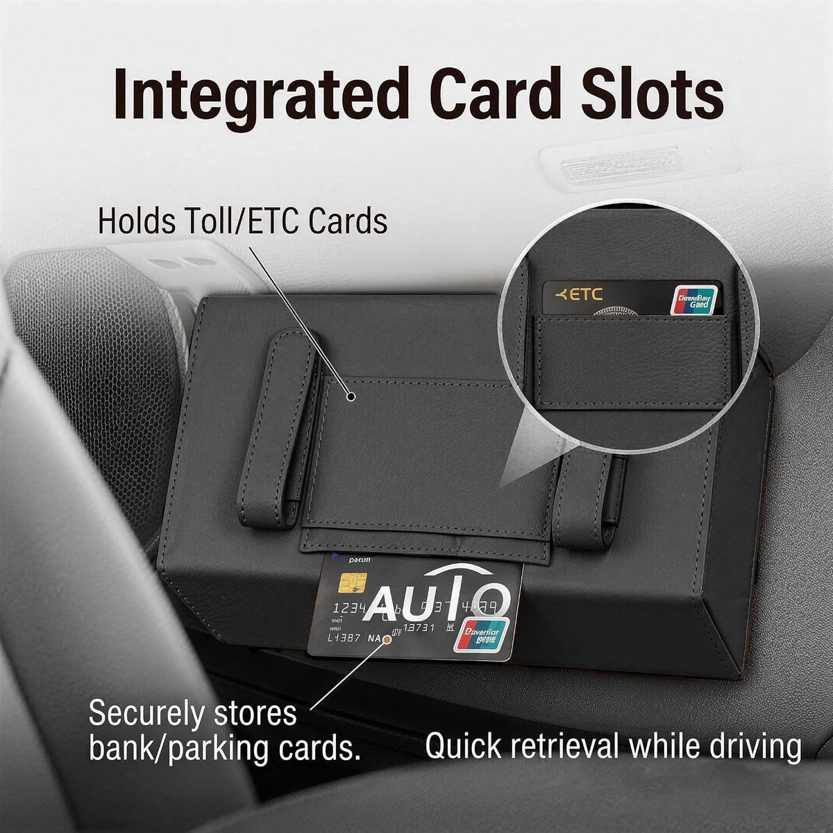 Car Visor Tissue Holder,Metal Clip Auto Napkin Dispenser for SUV