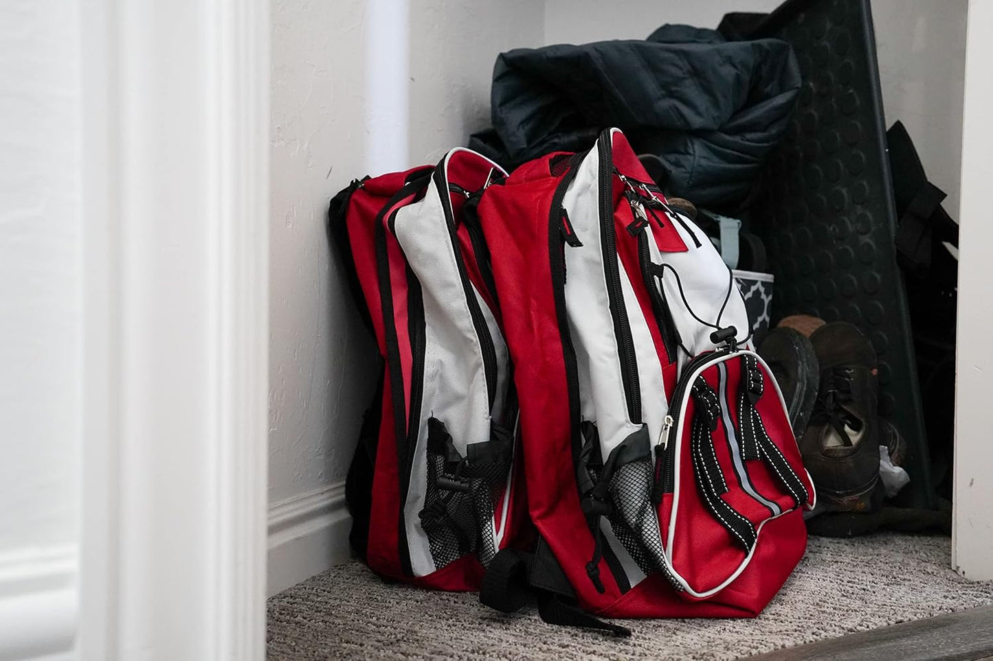 Blue Seventy-Two - Pro Series - Red Deluxe 72 Hour Emergency Backpack Survival Kit for 1 Person | Survival Kits for Emergencies (Includes Water Tablets)