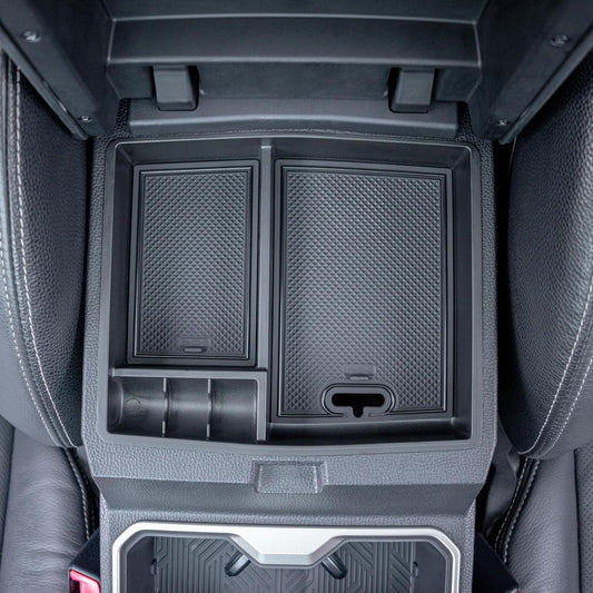 JKCOVER OEM Fit 2024 2025 2026 Tacoma Center Console Organizer Tray Compatible with 2024-2026 Toyota Tacoma(4th Gen) Accessories ABS Plastic Storage Box（Patented Design）