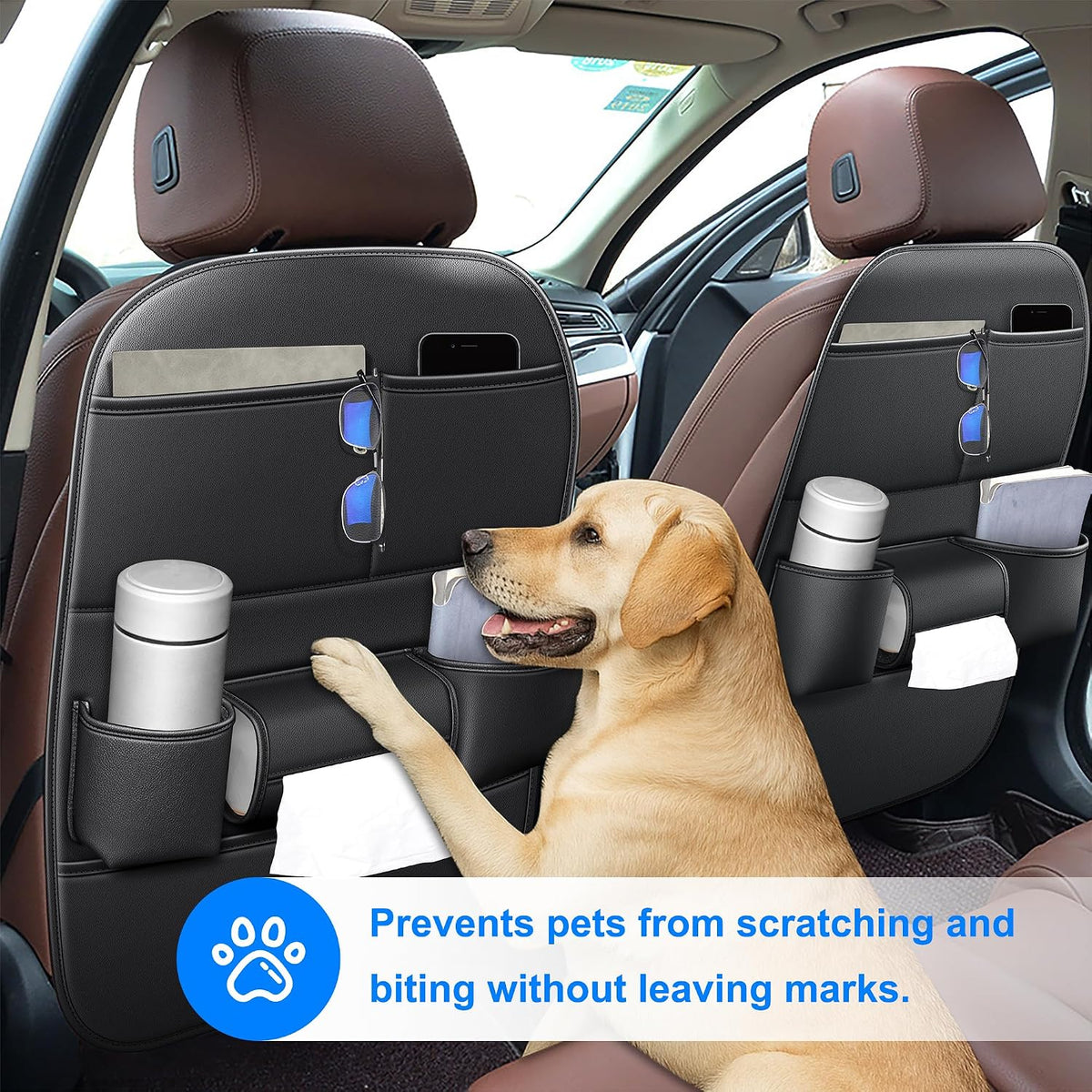Car Kick Mats Back Seat Protector for Honda CR-V 2 Pack