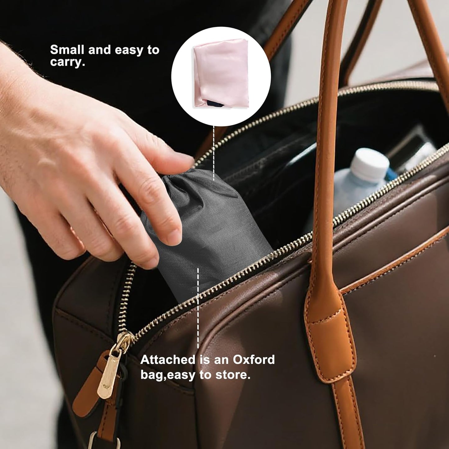 Travel Pillows for Airplanes, 2 Pack Airplane Head Strap with Silk Eye Mask for Sleeping, Long Flights & Car Road Trips 360°Headrest Neck Support, Stops Bobbing, Small & Compact (Pink+Black)