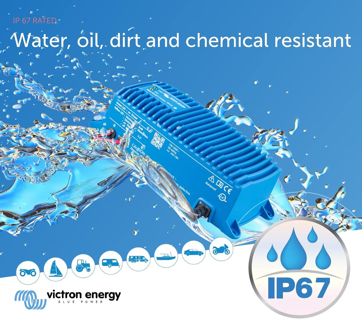 Victron Energy Blue Smart IP67 Smart Marine Battery Charger 24V 8A