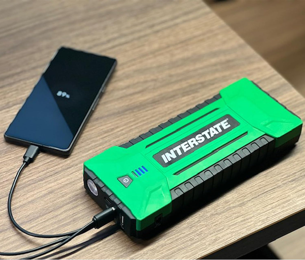 Interstate Batteries 12V Jump Starter & Charger 1200A 17,000mAh, 17Ah