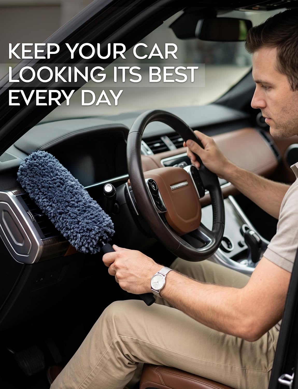 TAKAVU Car Duster Kit, Ultra Soft Microfiber, Lint & Scratch Free