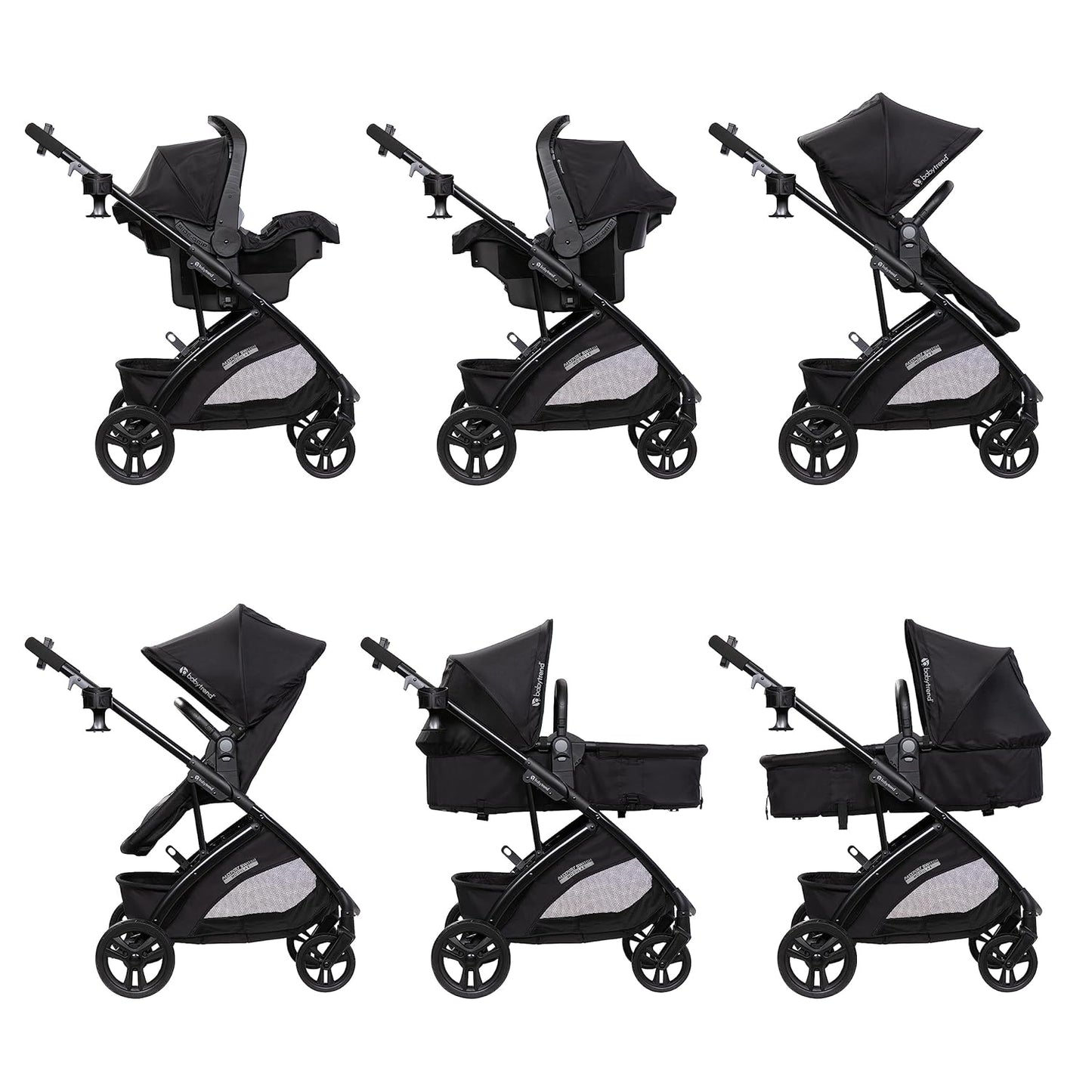 Baby Trend Passport Switch Modular Travel System, Bassinet & Lil Snooze Deluxe III Nursery Center