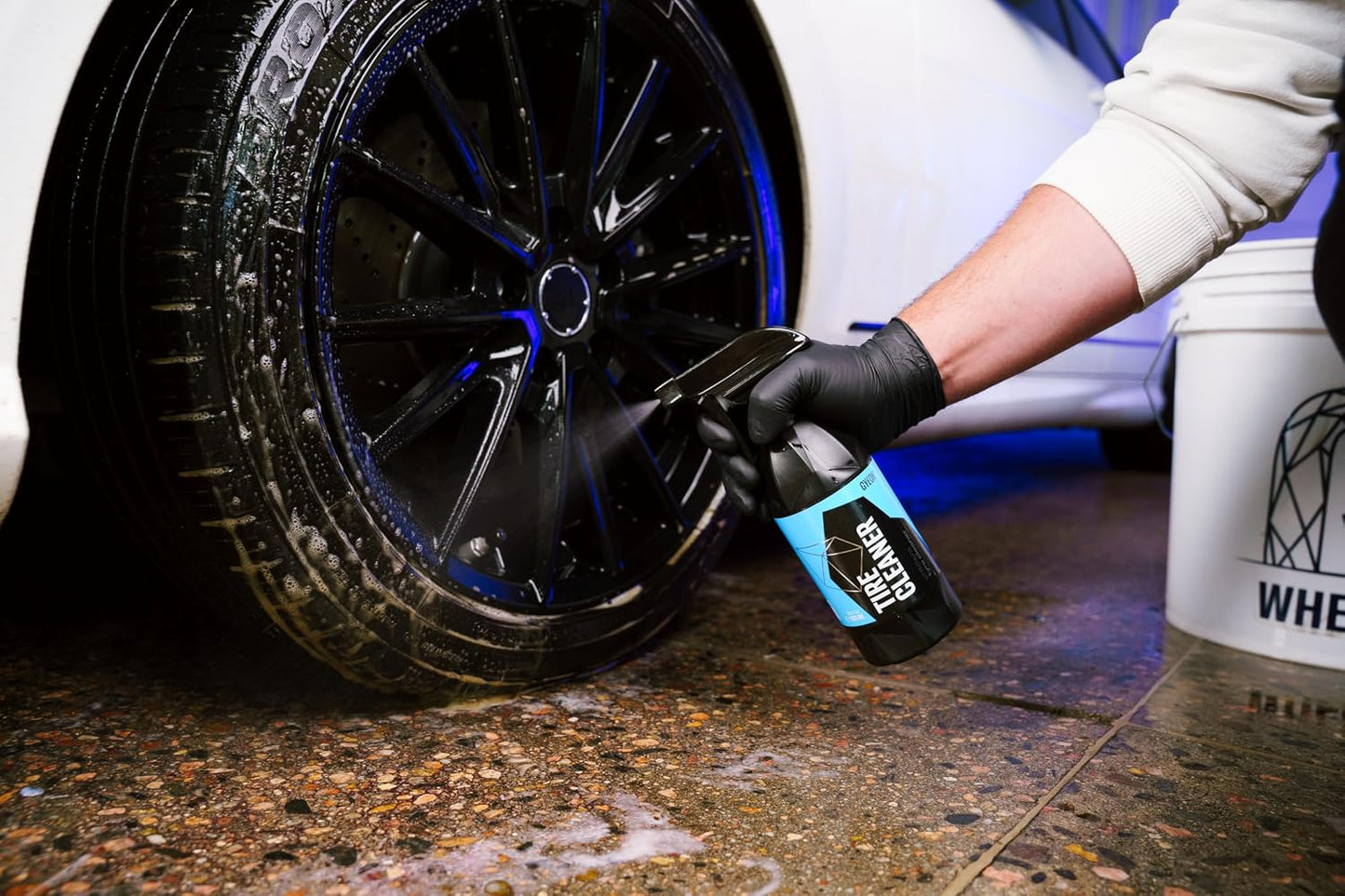Gyeon Tire Cleaner Advanced Rubber Cleaner For Tires Trim Mats Restores Deep Clean And Preparation Removes Embedded Dirt Grime Dressing Residue Long Lasting Results Detailing Essential
