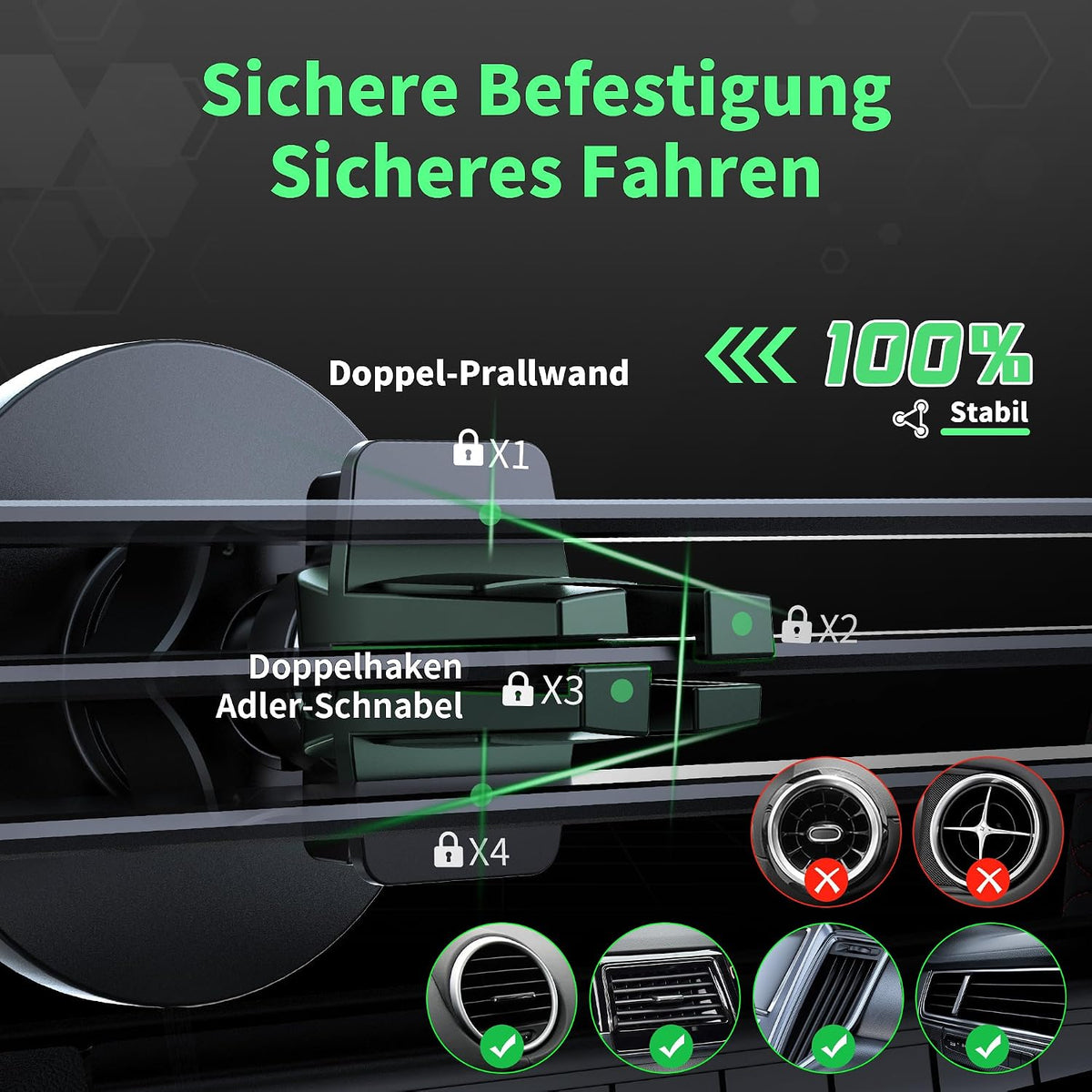 25W Wireless Car Charger [Only for iPhone 17/16/15/14/13/12]