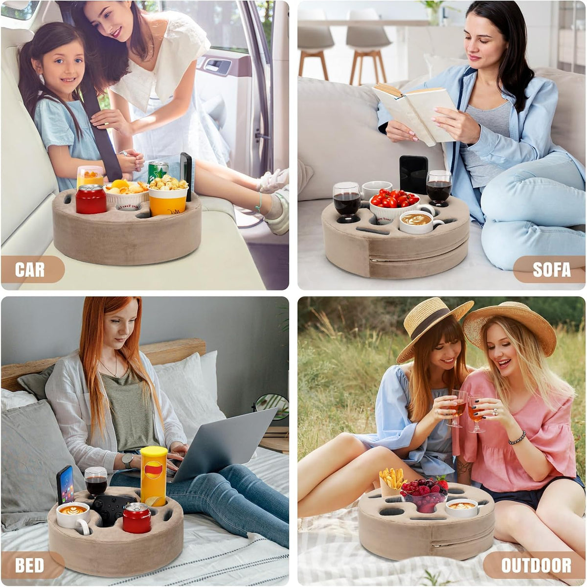 INNO STAGE Couch Cup Holder Pillow Sofa Caddy Buddy