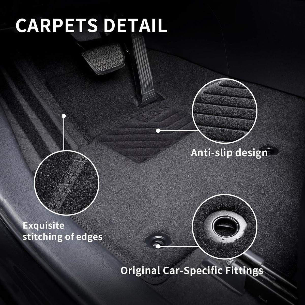 EKR Custom Floor Mats for Toyota RAV4 2019-2025(Not for Hybrid)