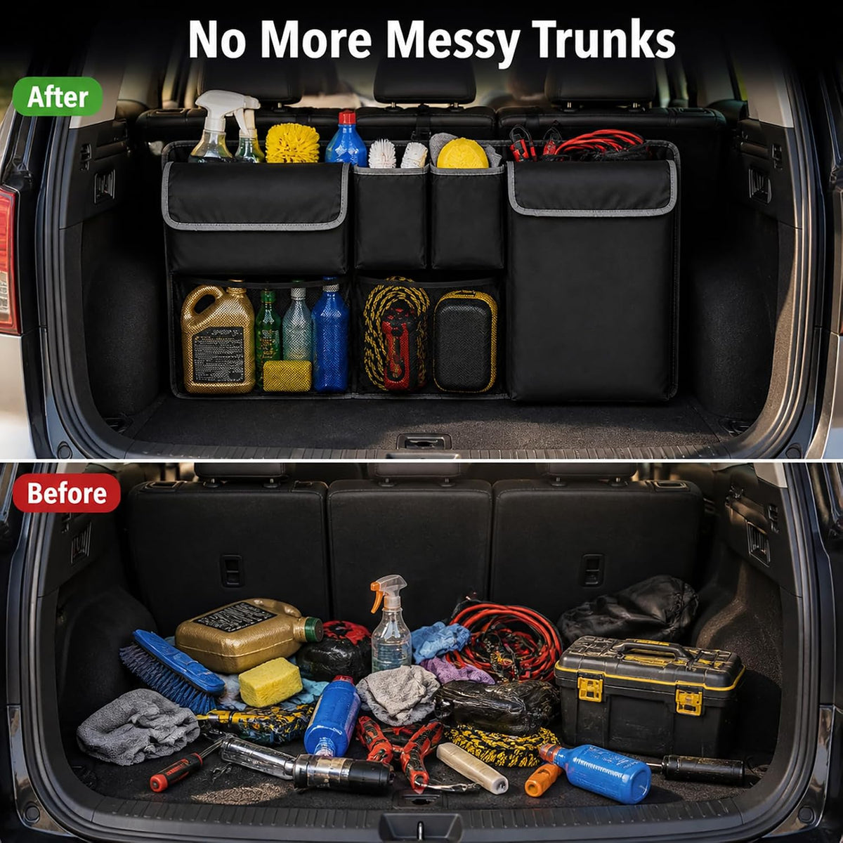 Car Trunk Organizer Backseat Hanging Storage Bag for 2000-2026 Subaru Crosstrek Forester Outback Ascent Premium Sport Limited Base Touring XT SUV Accessories