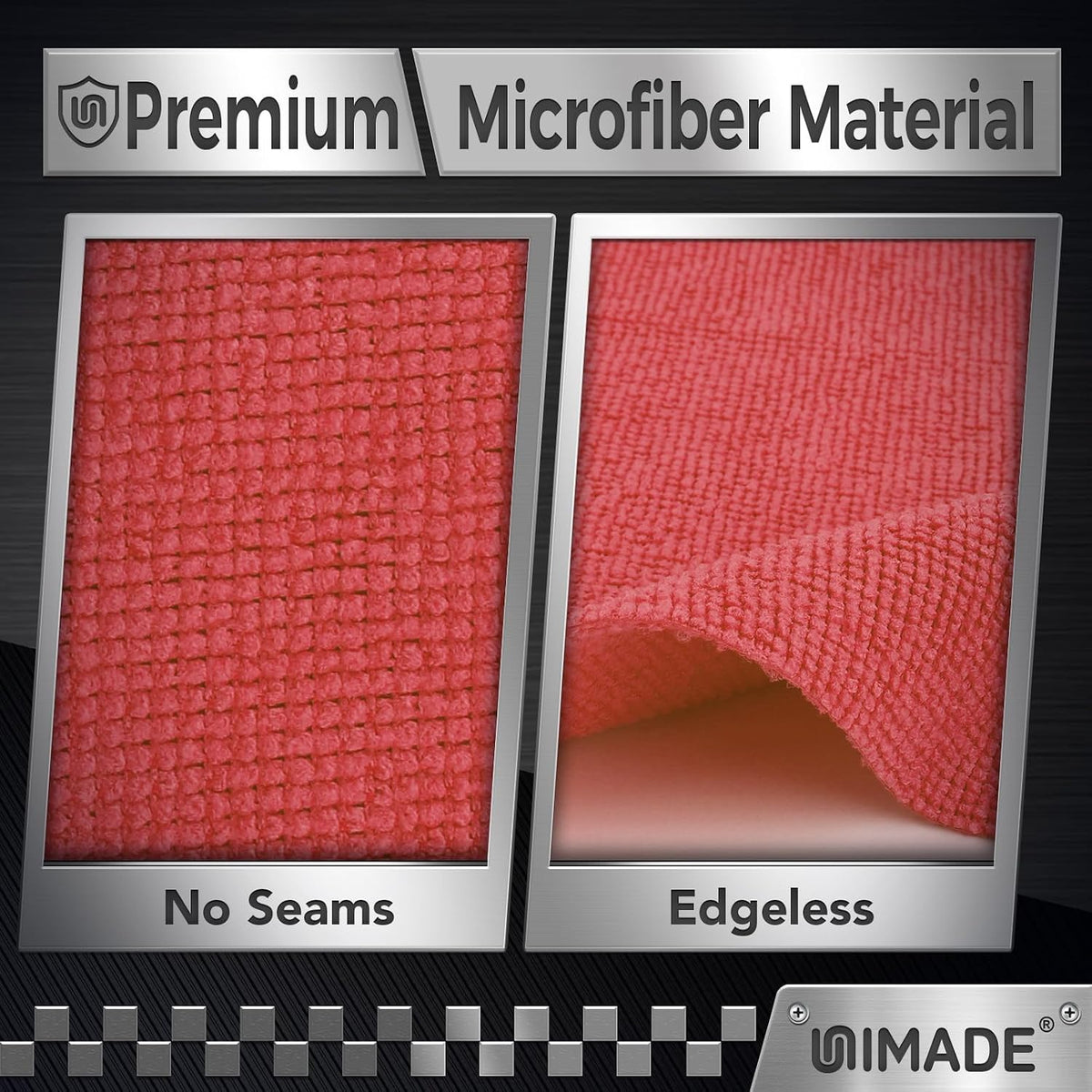 UNIMADE Shop Towels, 100 Pack Commercial Grade Work Rags Microfiber Towel