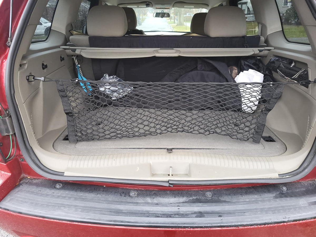 Trunk Organizer Cargo Net for Jeep Grand Cherokee 2005-2010 – Envelope Style Cargo Net for SUV-Premium Mesh Car Trunk Organizer Vehicle Carrier Storage-Compatible with Grand Cherokee