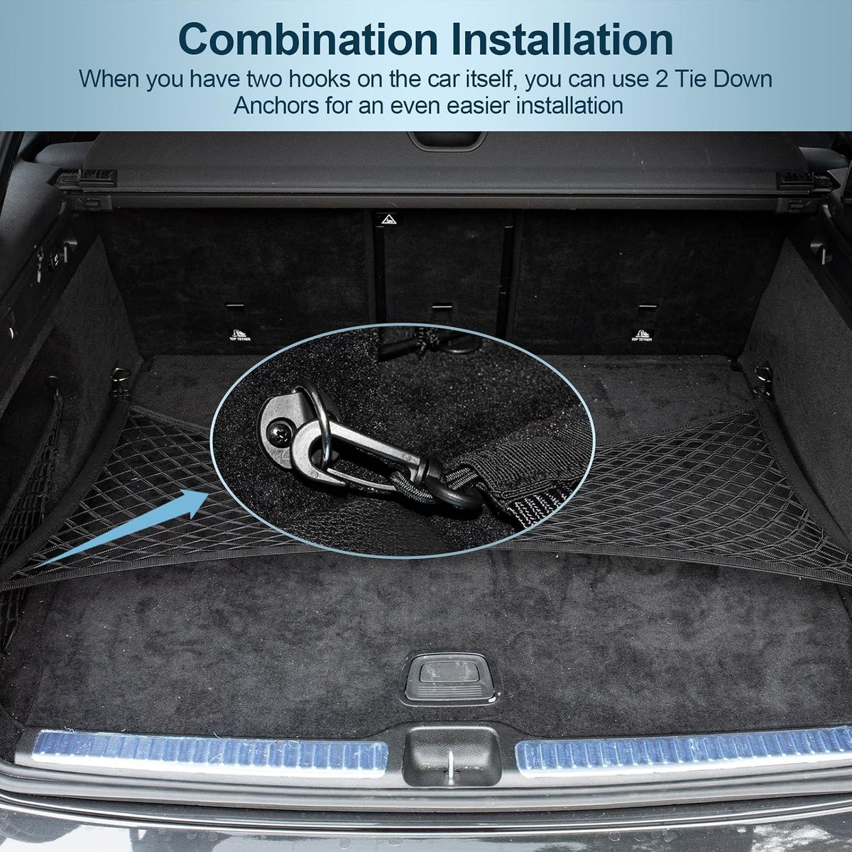 Cargo Net for SUV Trunk Net Organizer 35.4 x 11.8 inches