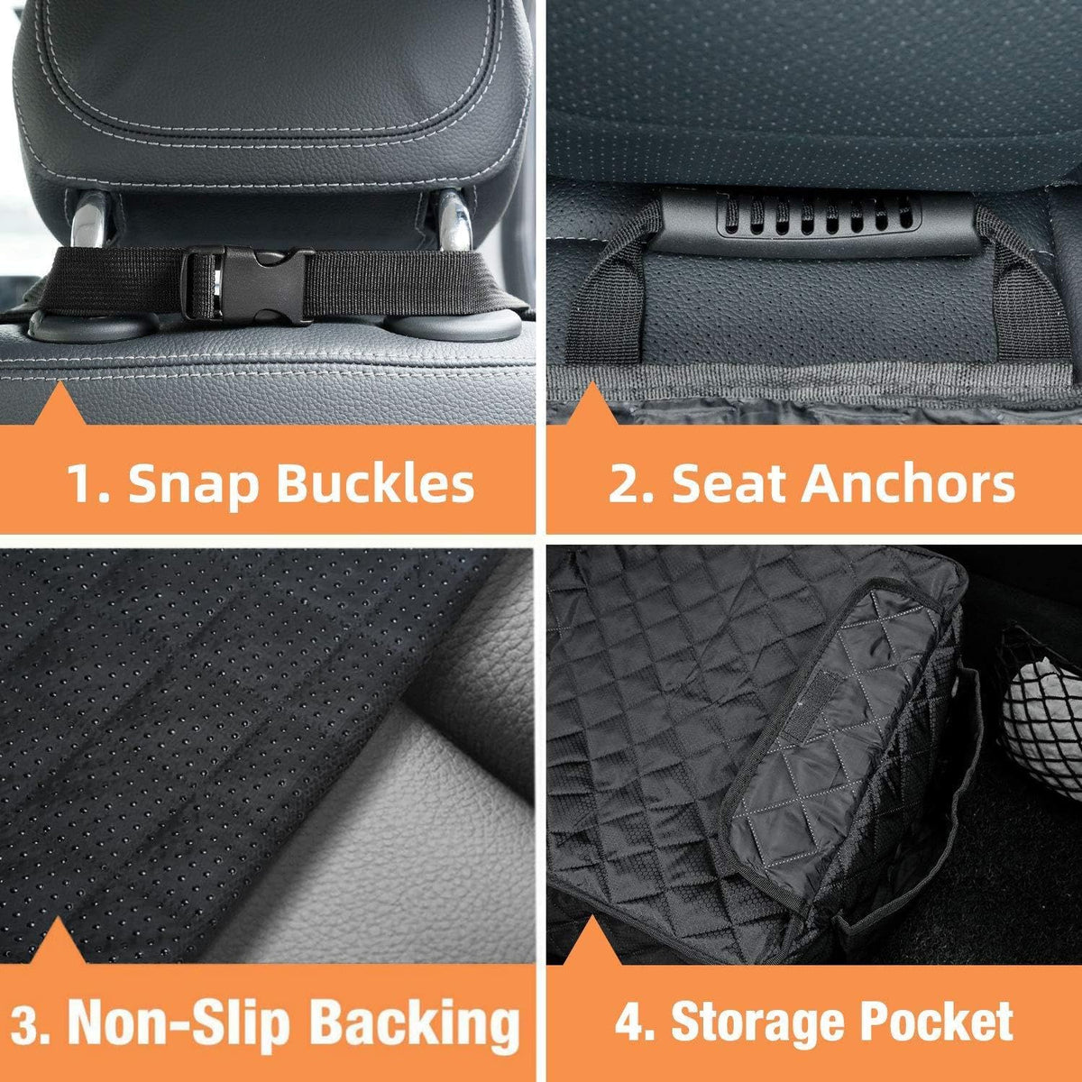 PETICON Waterproof Front Seat Car Cover, Full Protection Dog Car Seat Cover