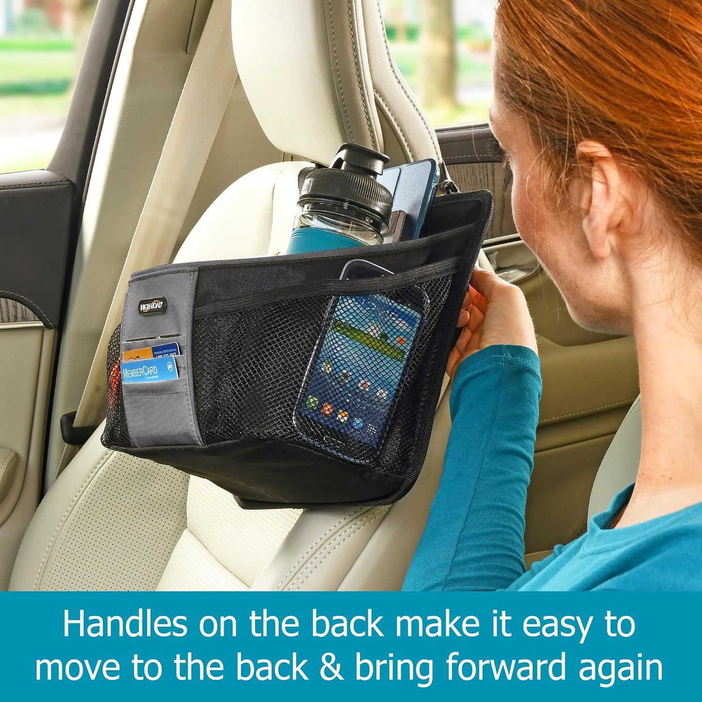 High Road DriverStash Front Seat Car Organizer with Insulated Cup Holder