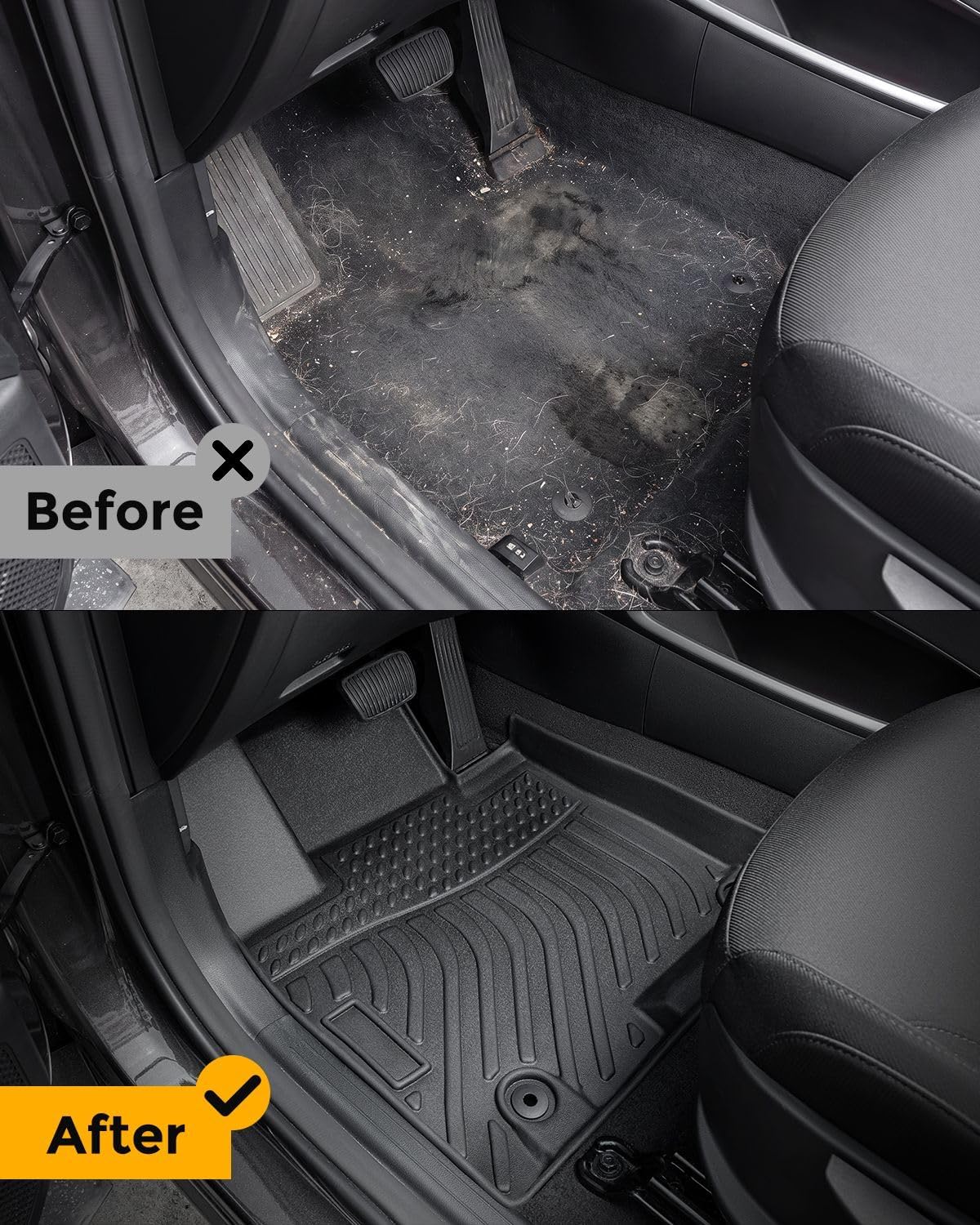 Floor Mats for Mazda CX5 2017-2025 Front Rear Cargo 4 PCS