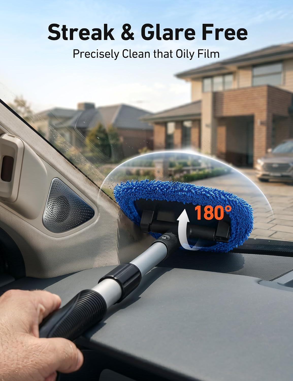 AstroAI 32" Ultra-Long Windshield Cleaner Tool & Car Interior Detailing Kit