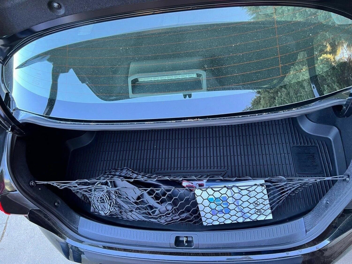 Trunk Organizer Cargo Net for Toyota Corolla 1998-2026 – Envelope Style Cargo Net for Sedan – Premium Mesh Car Trunk Organizer Vehicle Carrier Storage – Compatible with Corolla