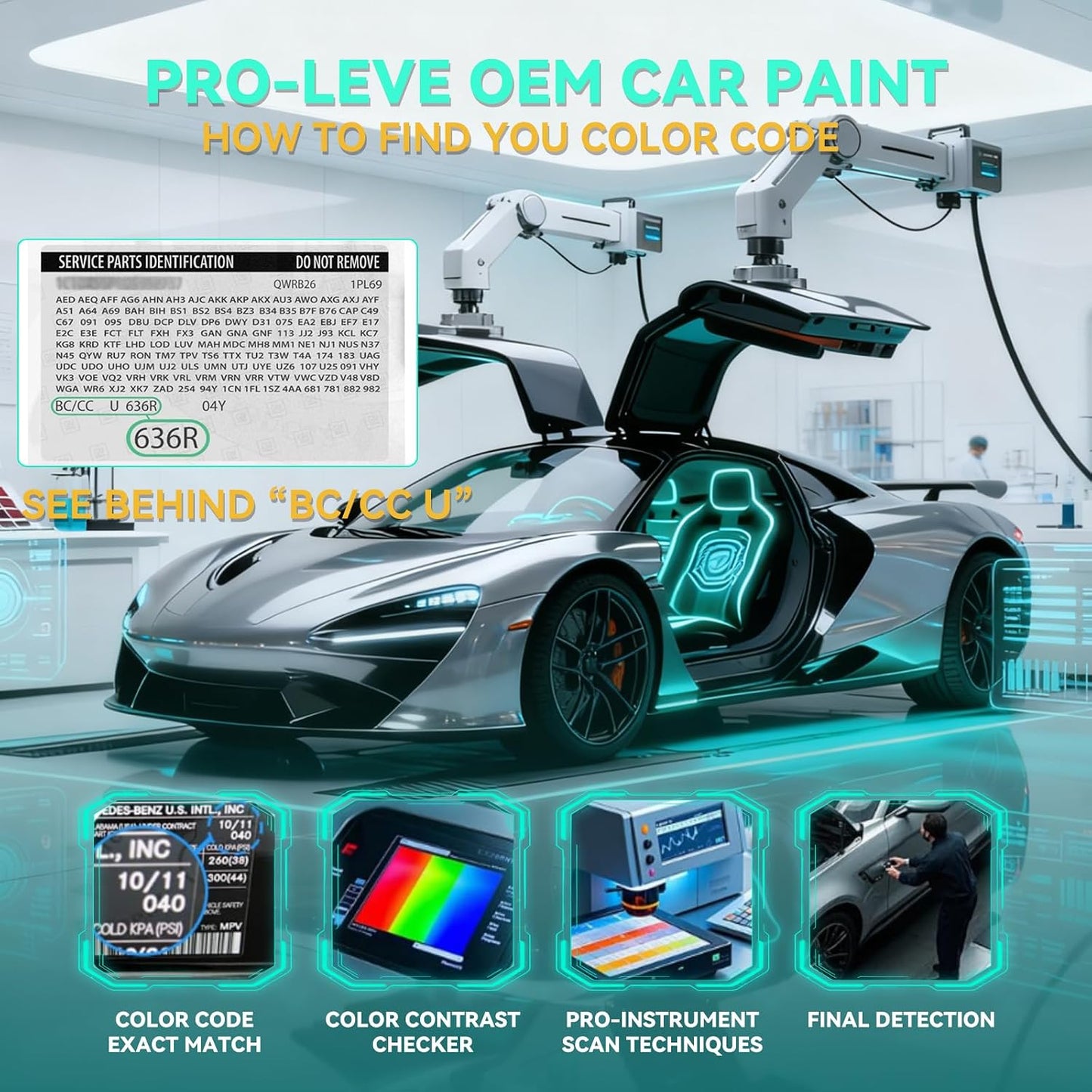Satin Steel Gray Metallic(G9K/WA464C) Touch Up Paint Compatible with GMC Car Paint Pen Scratch Repair Automotive Scratch Remover Fix Exact Color Match
