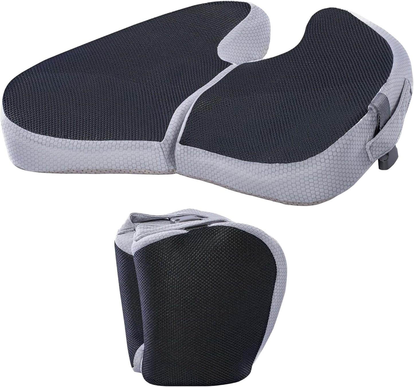 Travel Seat Cushion For Airplane, Small Foldable Hemorrhoid Pillow | Compact Airplane Seat Cushion For Long Flights, Travel Essentials For Comfort, Seat Cushion For Sciatica Pain Relief