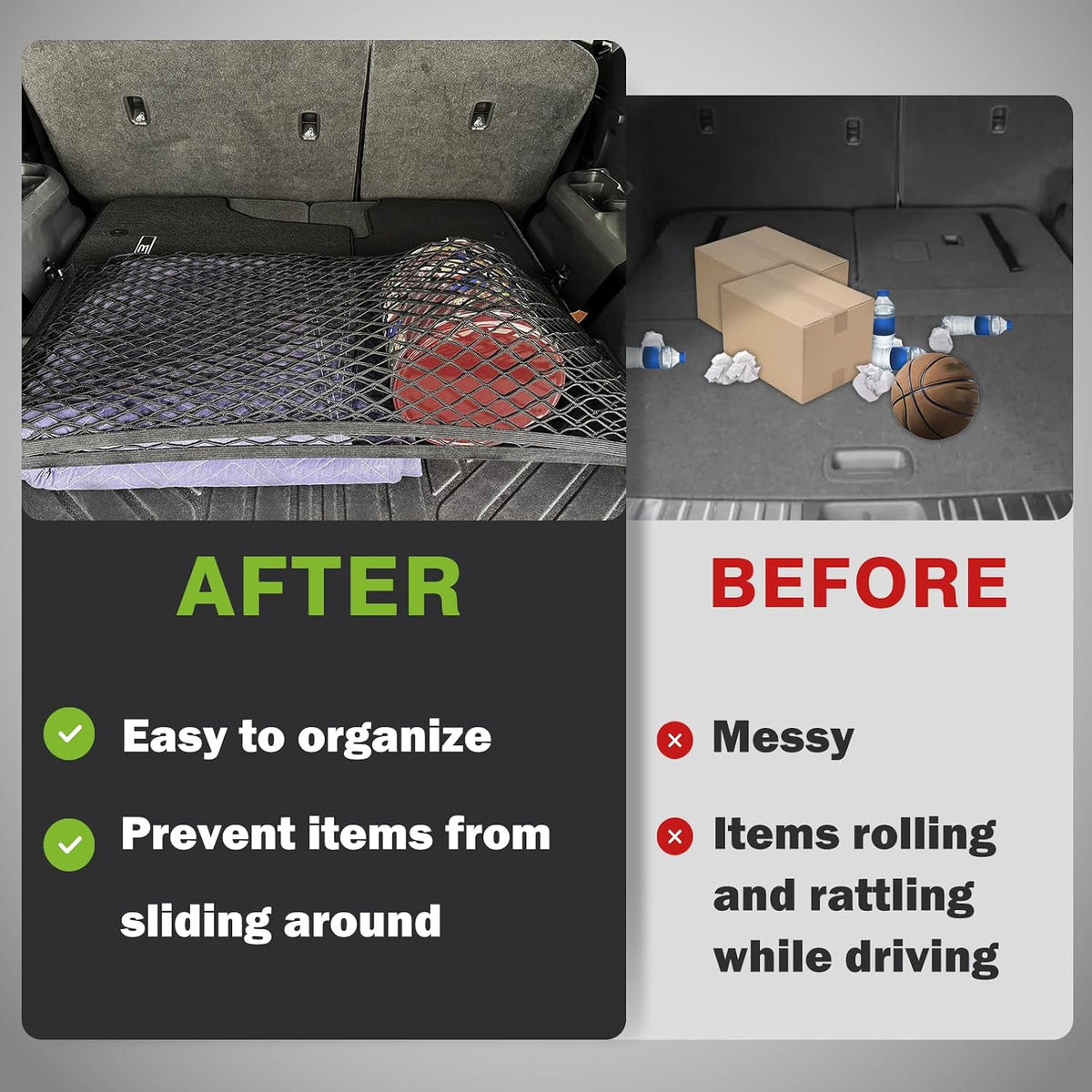 BestEvMod Trunk Cargo Envelope Style Mesh Net for 2024 2025 2026 Kia EV9