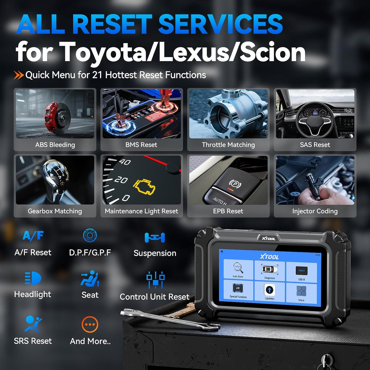XTOOL IP500 for Toyota OBD2 Scanner,Full Systems Bidirectional Scan Tool