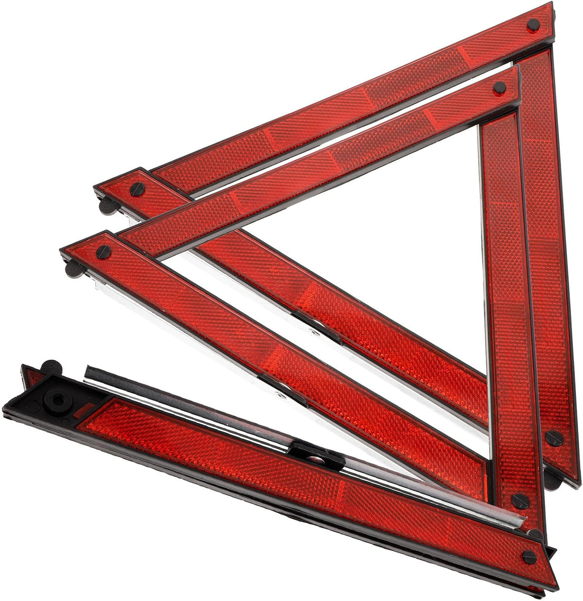 3pcs Reflective Warning Triangle Signs Plastic Road Safety