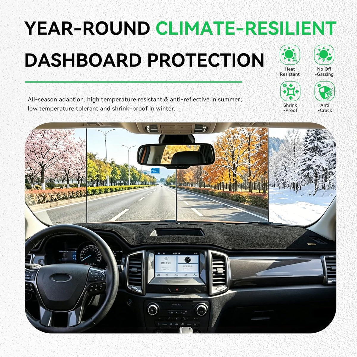 AUQDD Dashboard Cover Mat Fit for 2013 2014 2015 2016 2017 2018 2019 Ni-ssan Sentra/Pulsar, Black Flannel Dash Mat, Anti-Glare, Anti-Reflection, No Peculiar Smell