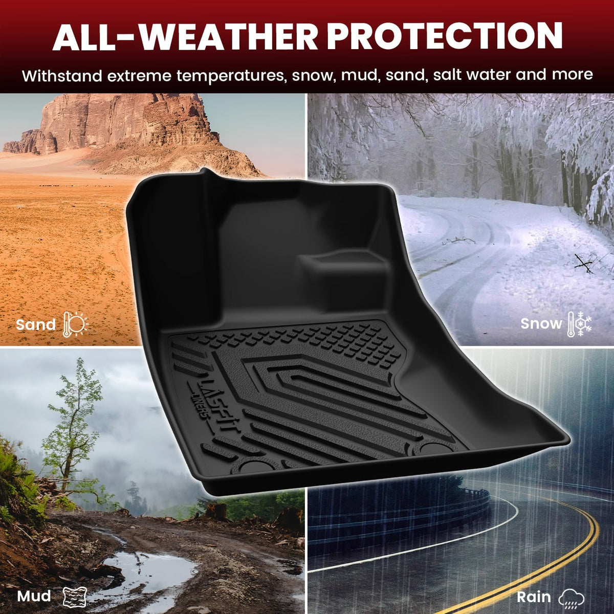 LASFIT Floor Mats & Cargo Mat for Subaru Outback 2026 【Not Fit Wilderness】