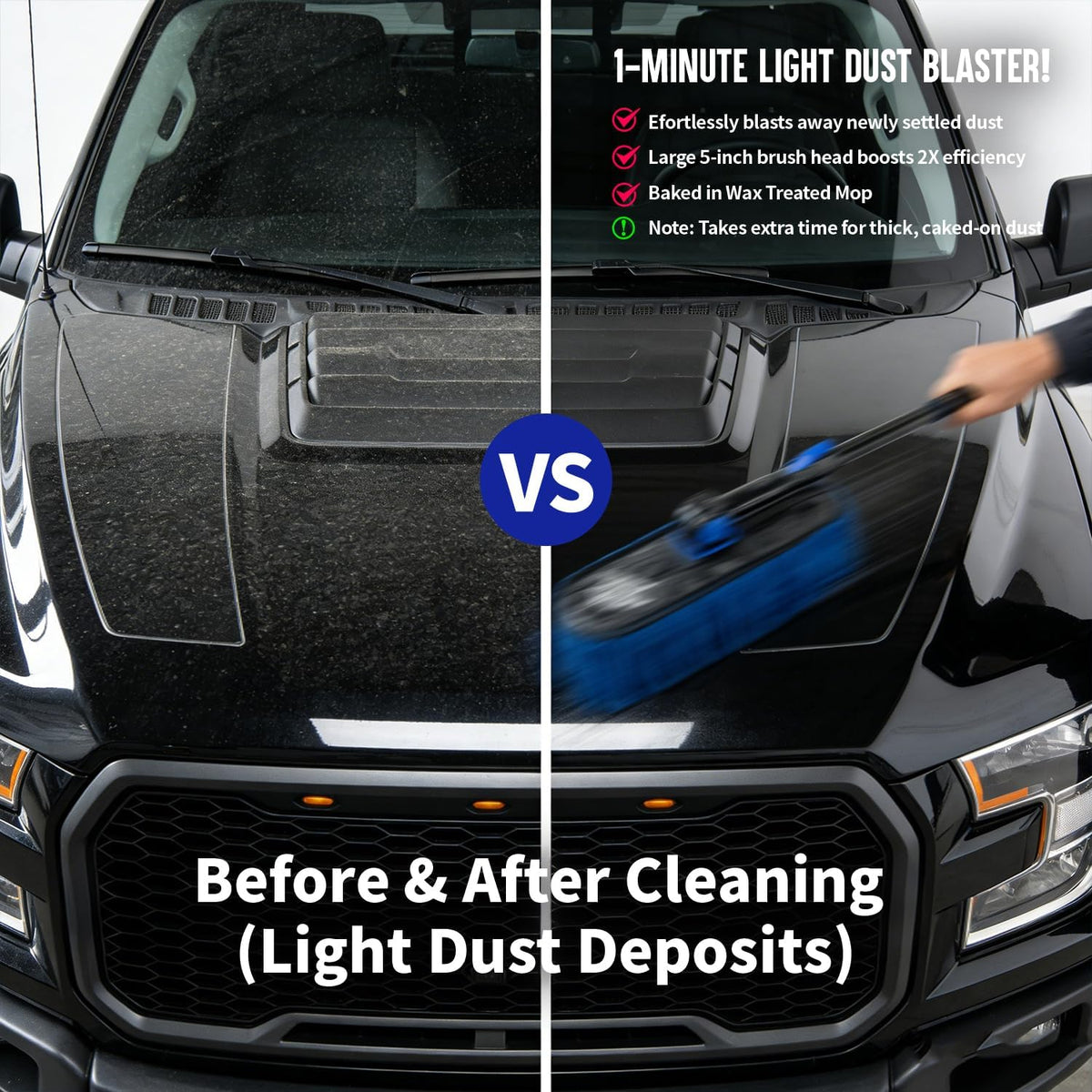 Flash Dog Car Duster Exterior - Wax Treated Cotton & Extendable Handle