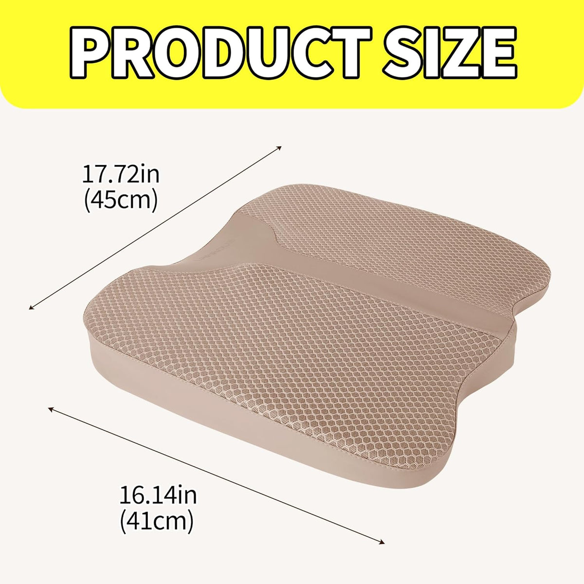 Car Seat Cushion, Comfort Memory Foam Seat Cushion for Driving