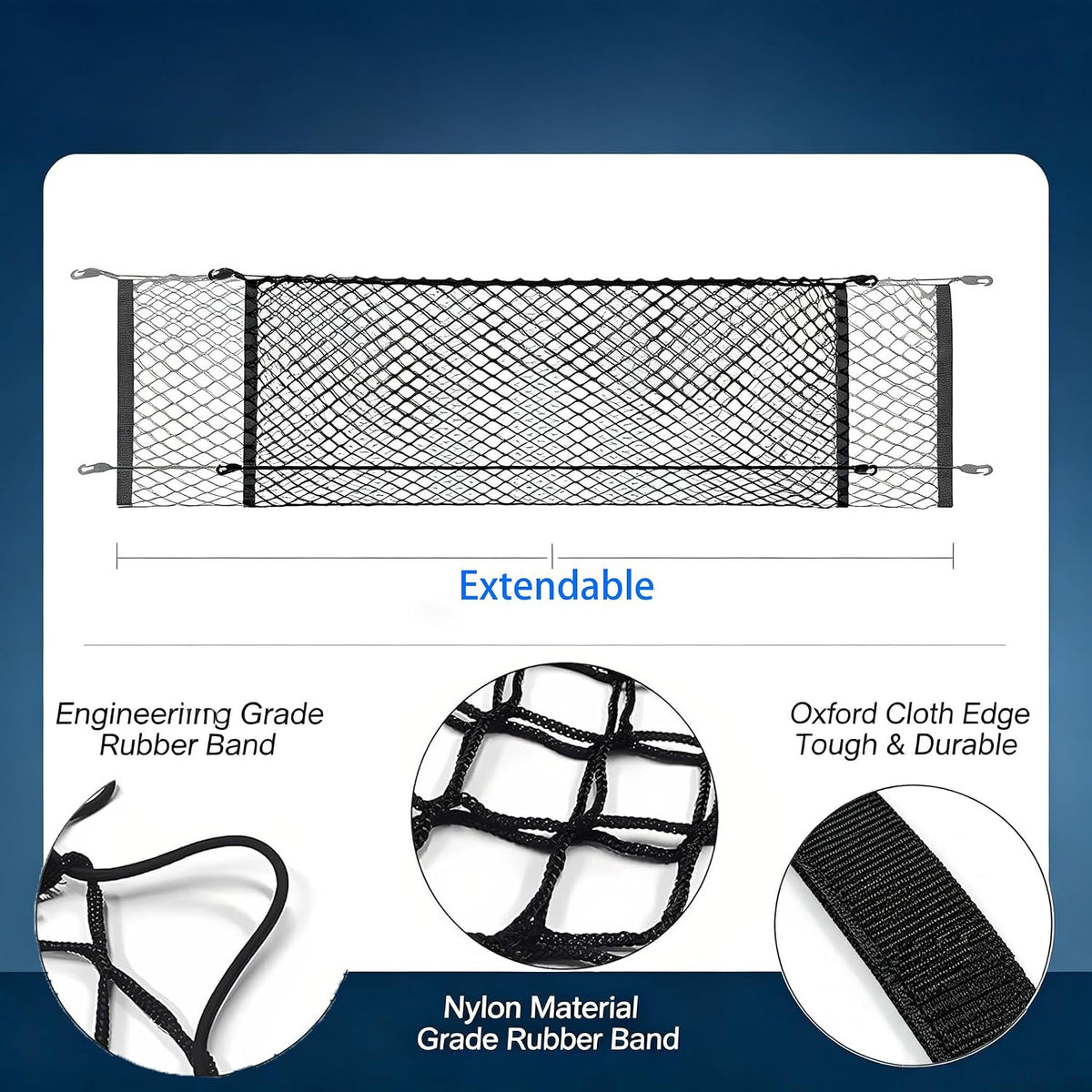 Envelope Trunk Cargo Net Compatible with 2019 to 2026 Ford Explorer