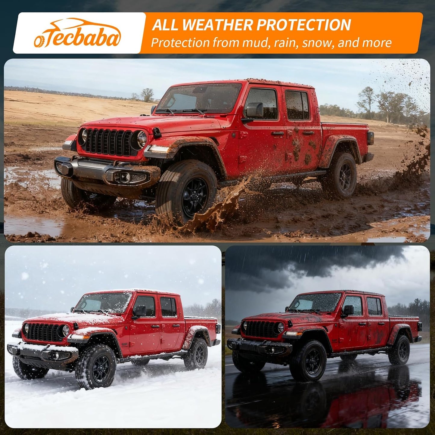 Door Sill Protector Compatible with 2020-2026 Jeep Gladiator JT Full Coverage Door Sill Guards TPE Protection All Weather 4PCS for 2025 Gladiator Accessories