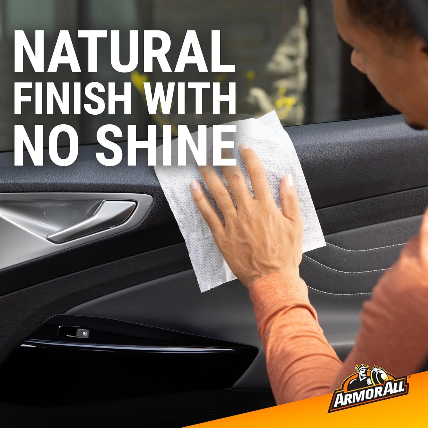 Armor All Total Interior Detailer and Protectant Wipes, 30 Count Canister | Car cleaner wipes for dashboards, consoles, seats, glass, and tech screens with Spring Air scent and no-shine finish