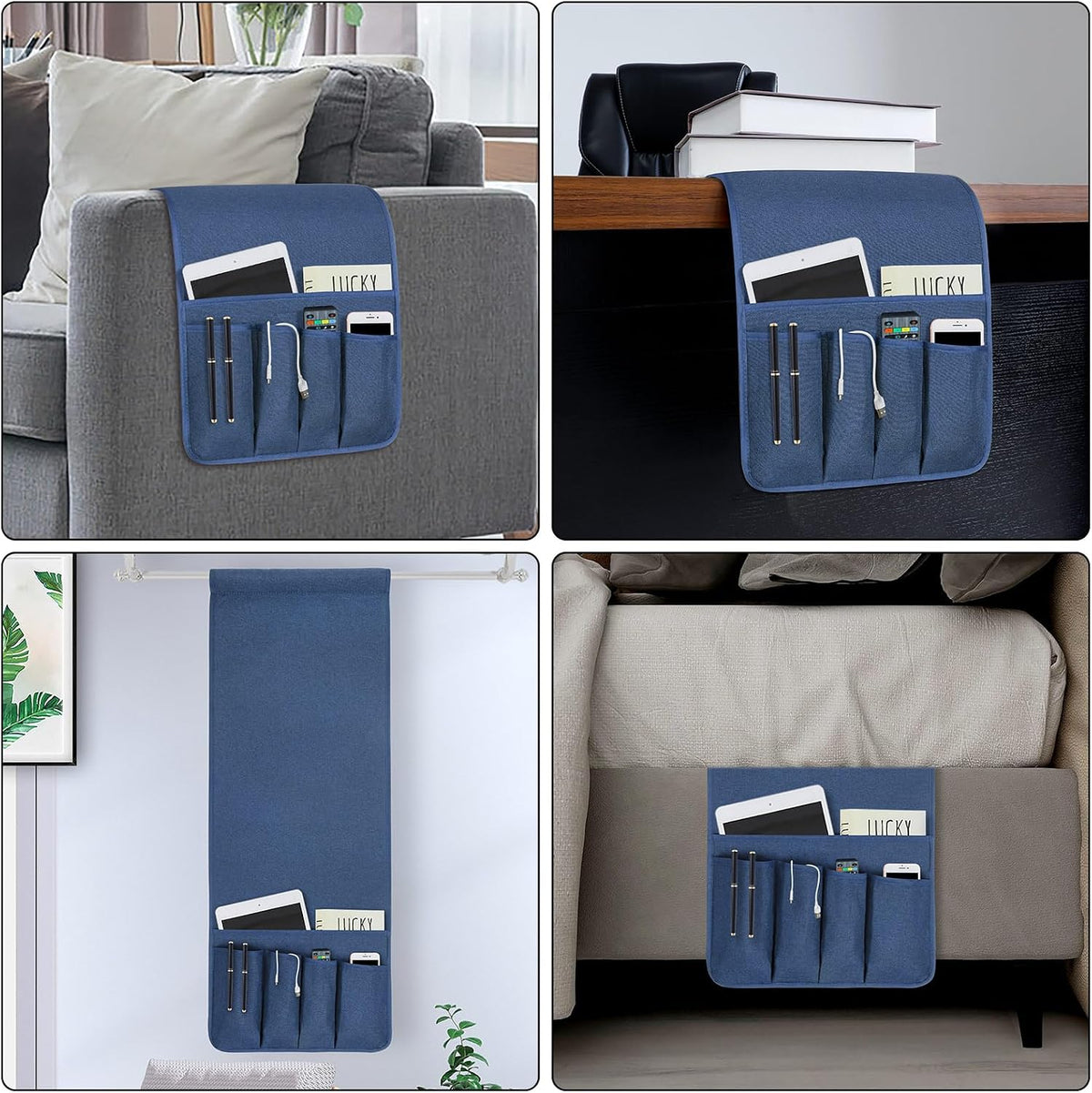 Remote Control Holders for Armchairs, Couch Caddy, Featuring Non-Slip Bases