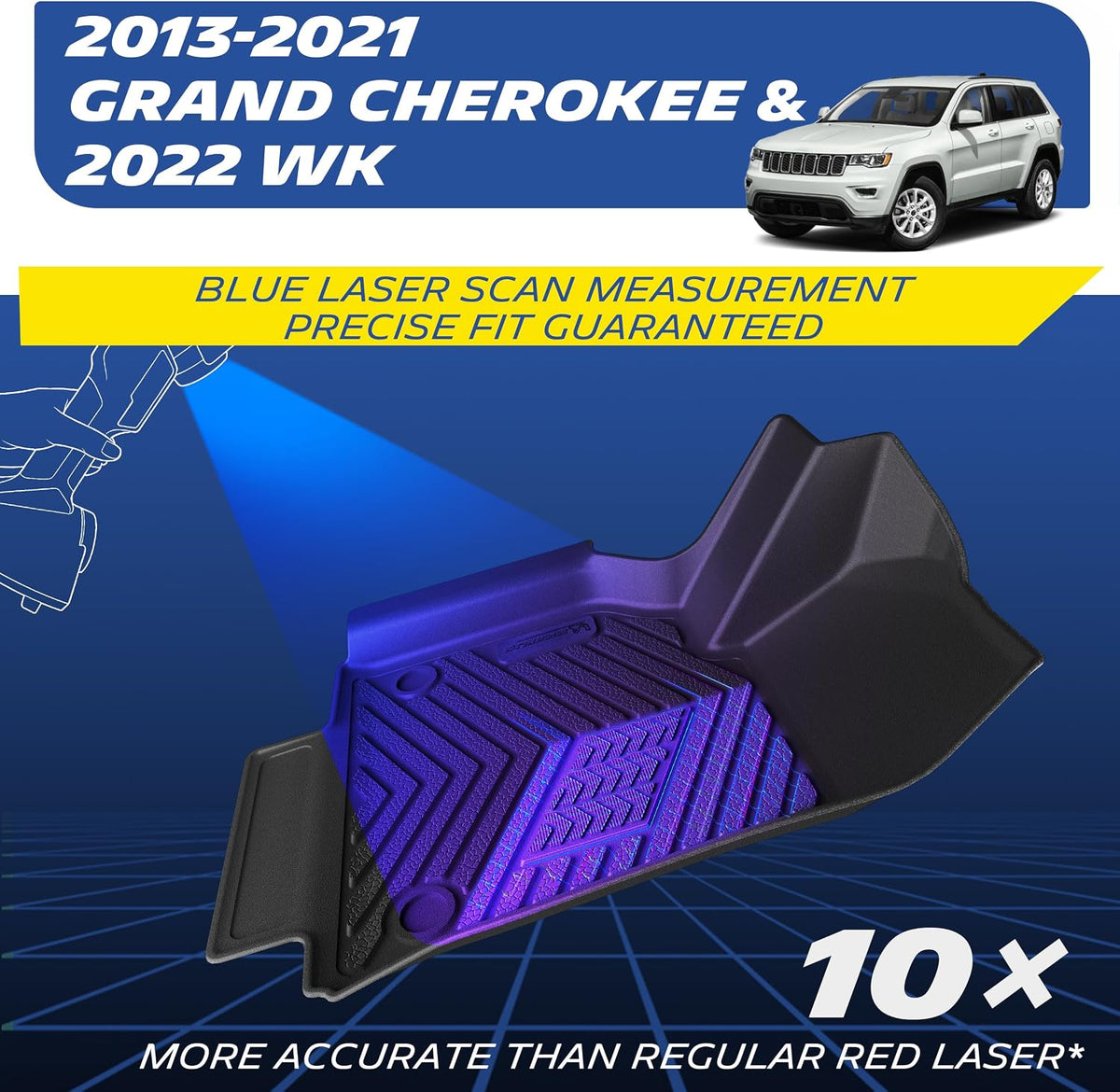 Michelin Vehicle Mats for 2013-2021 Jeep Grand Cherokee & 2022 WK (4 Piece)
