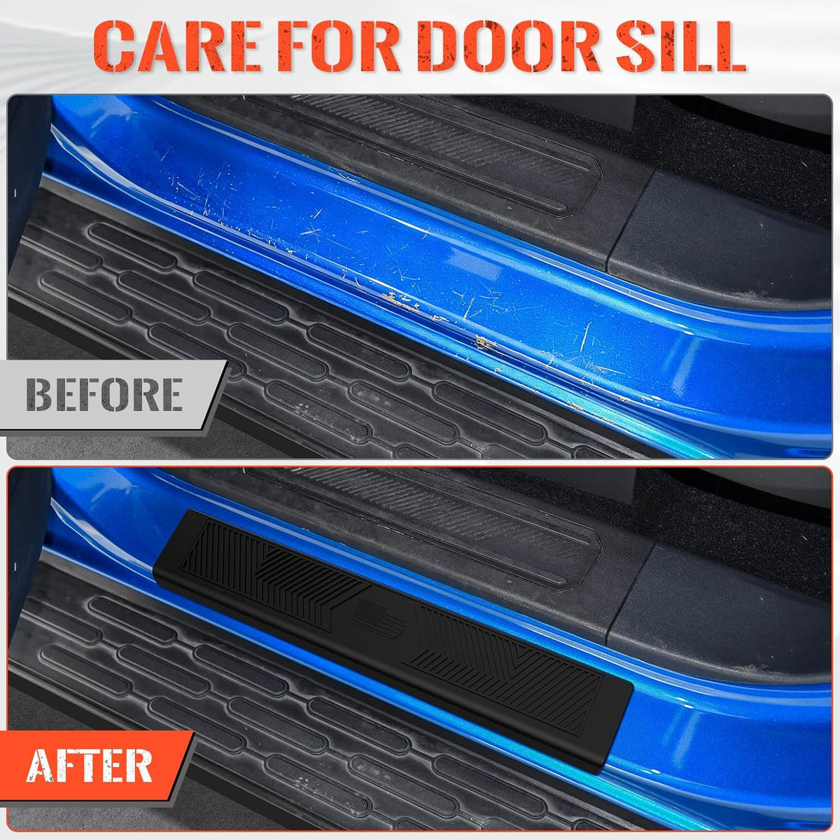Door Sill Protector Compatible with 2021-2026 Ford Bronco