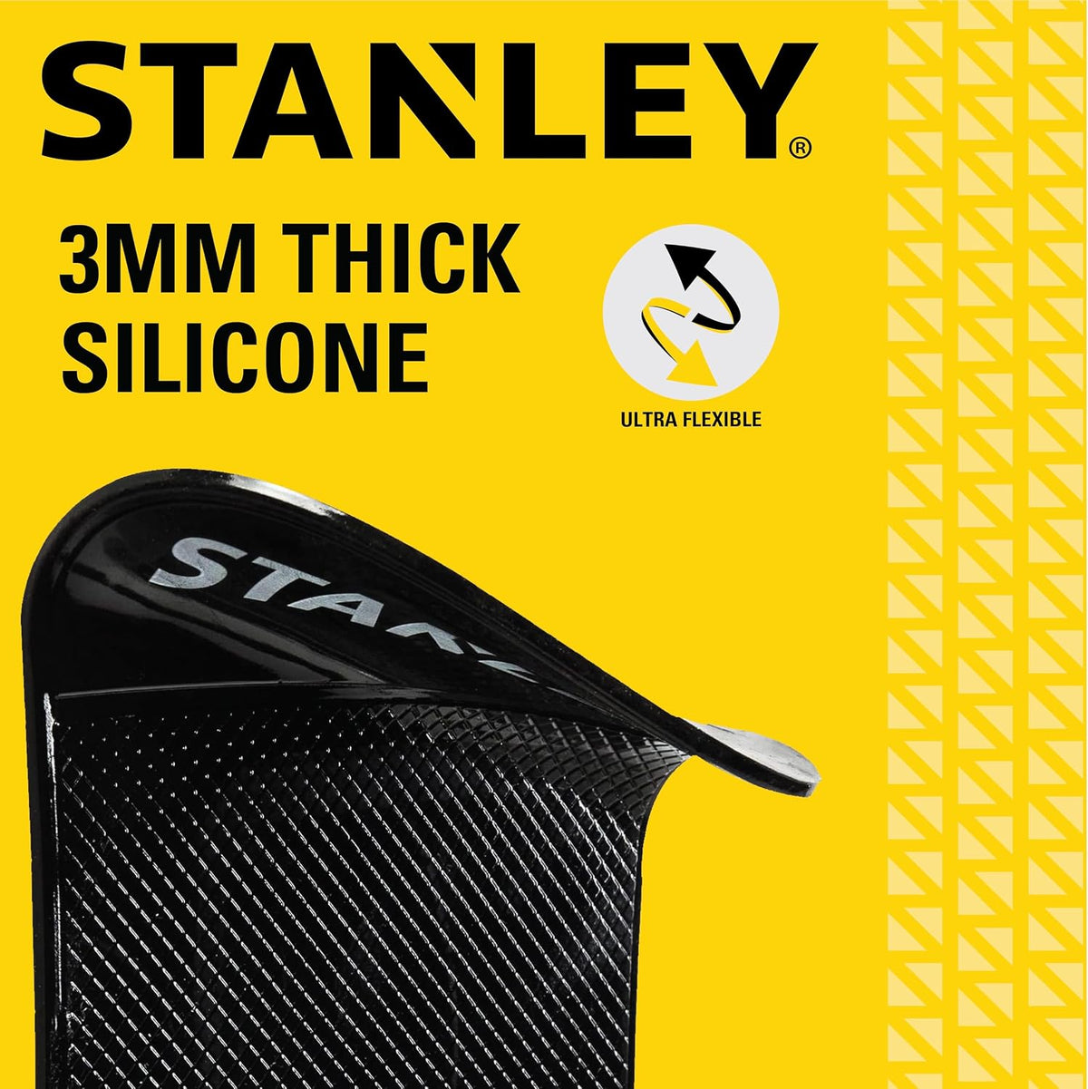 STANLEY 3.5" x 5.75" Extra‑Strong, Anti‑Slip Grip Dashboard Gel Pad, 4‑Pack
