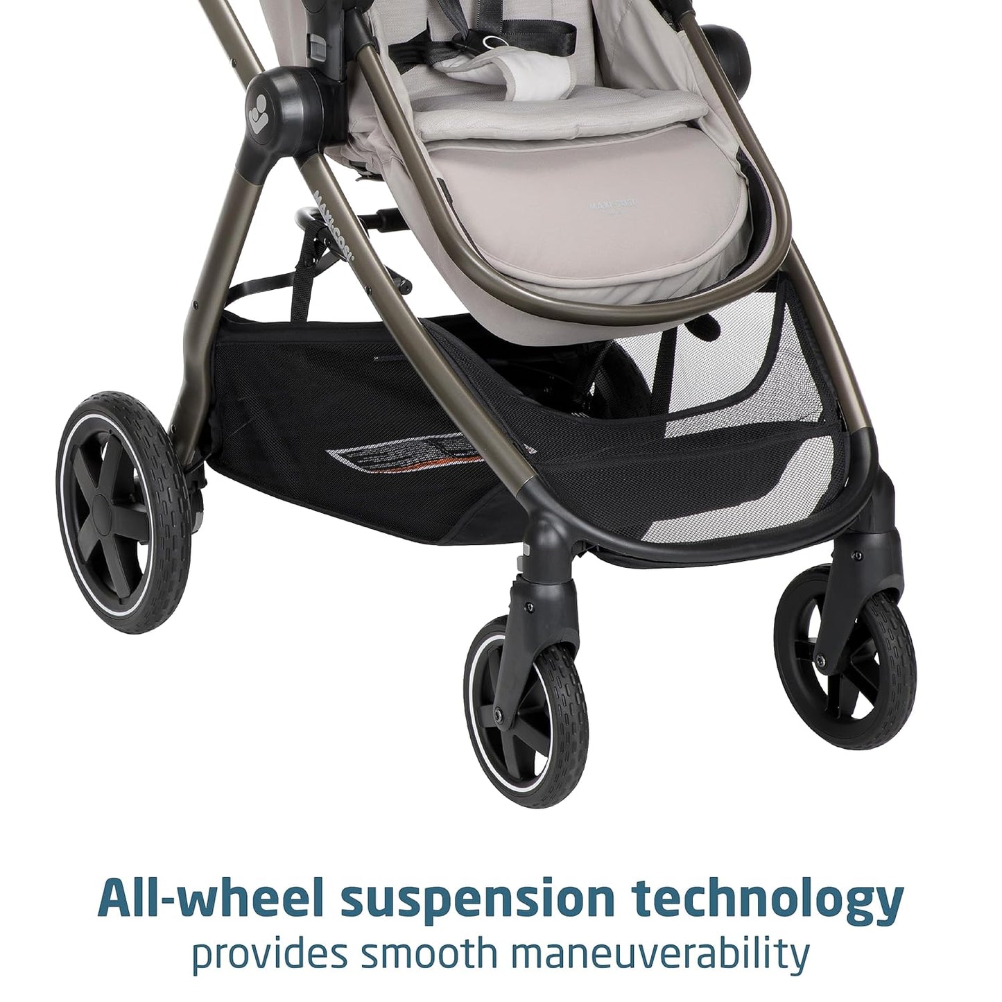 Maxi-Cosi Zelia 2 Luxe 5-in-1 Modular Travel System, New Hope Tan