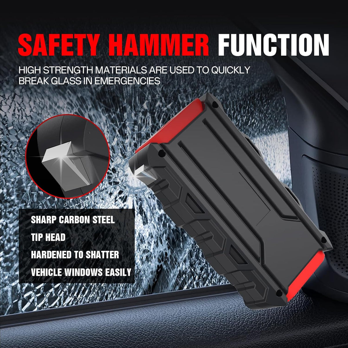 8000mAh Car Jump Starter, 12V Emergency Jump Starter