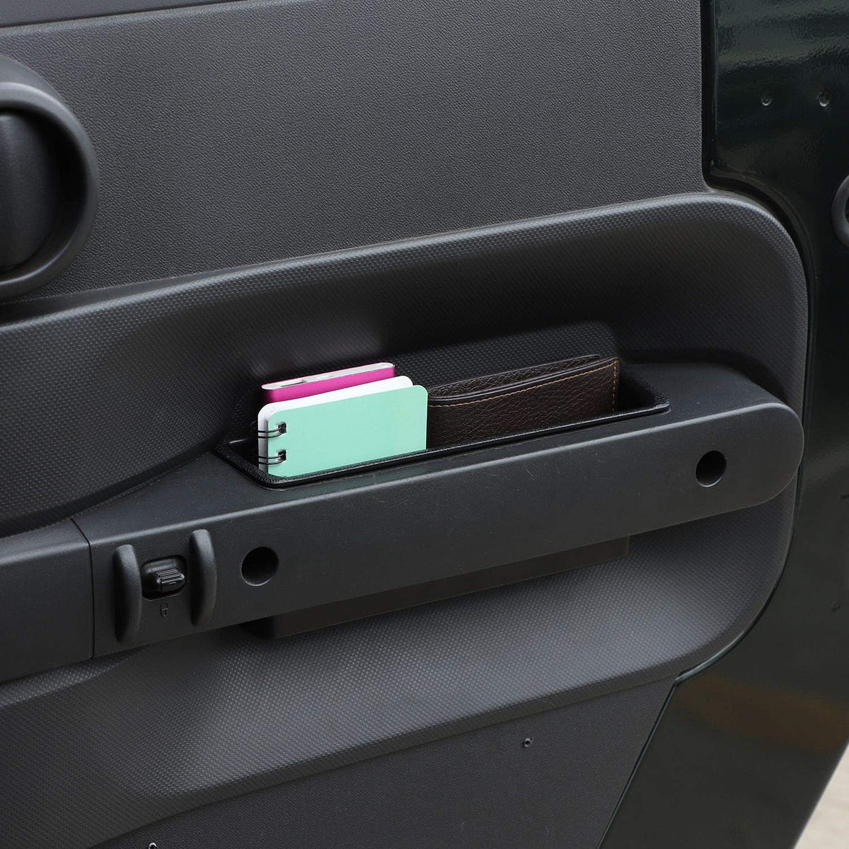 JeCar Door Handle Storage Tray Organizer for 2007-2010 Jeep Wrangler JK JKU