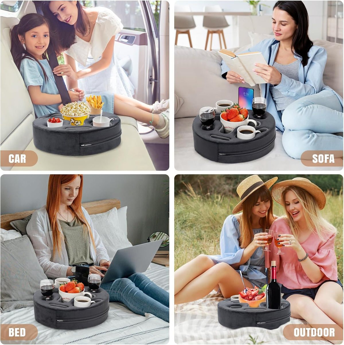 INNO STAGE Couch Cup Holder Pillow Sofa Caddy Buddy