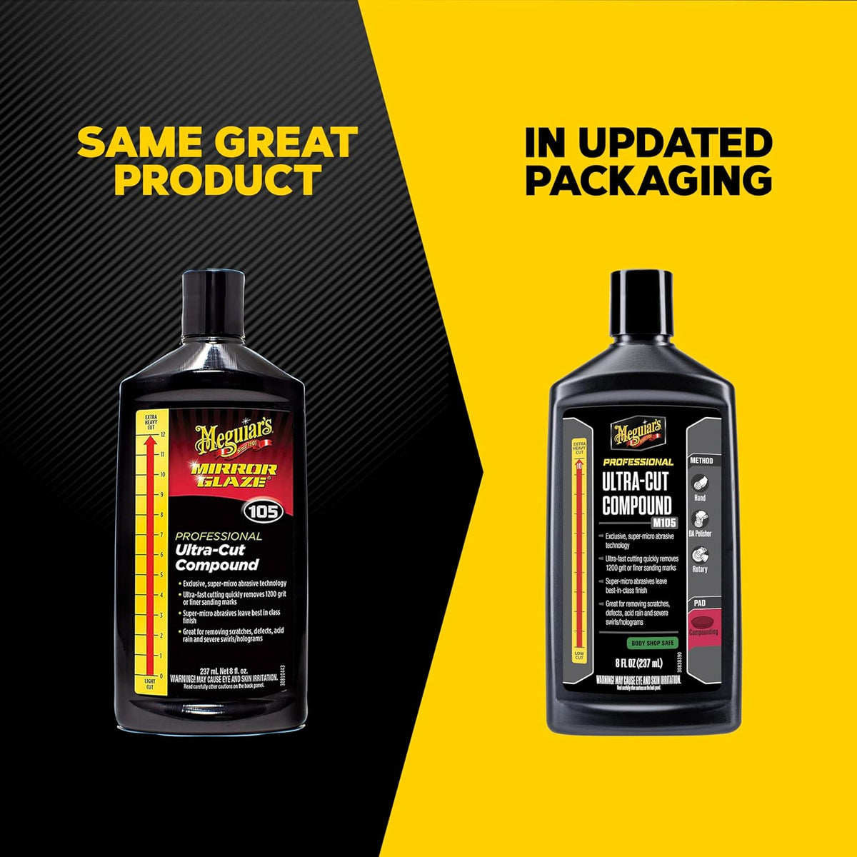 Meguiar's Professional M105 Ultra Cut Compound, 8oz
