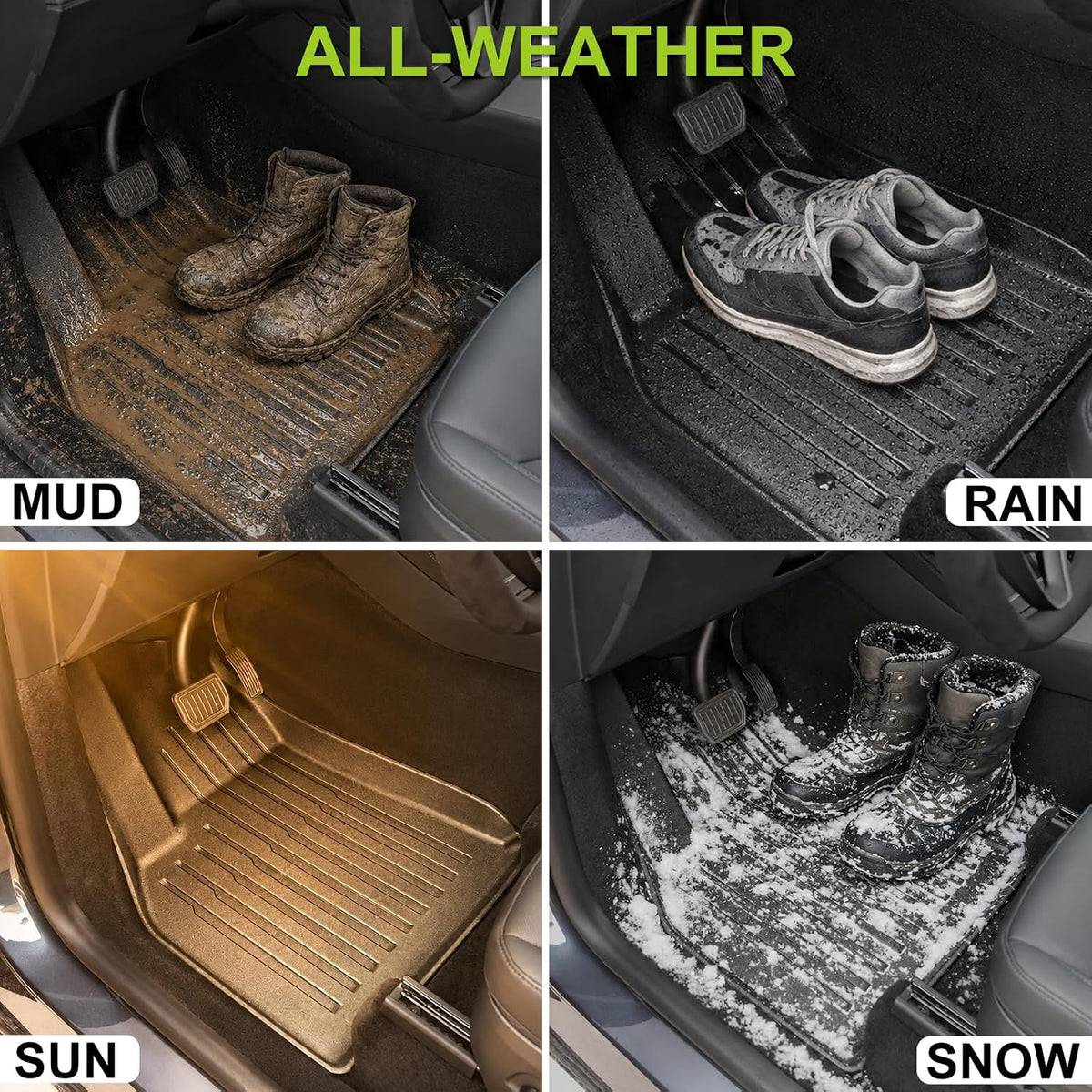 Floor Mats for 2025 2026 Tesla Model Y Juniper Accessories
