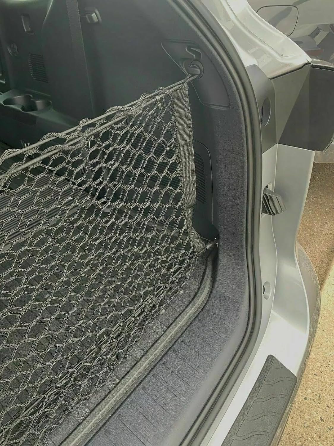 Trunk Organizer Cargo Net for Toyota Highlander 2014–2025 – Envelope Style Cargo Net for SUV – Premium Mesh Car Trunk Organizer Vehicle Carrier Storage–Compatible with Highlander