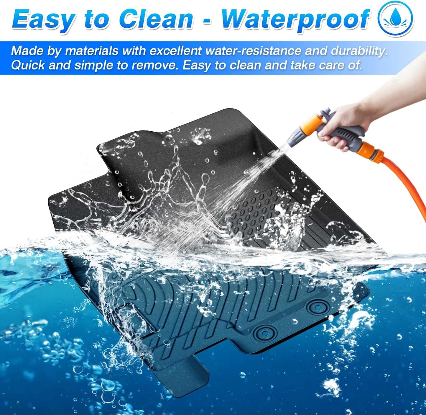 Sentra Floor Mats Fit for Nissan Sentra/Sylphy 2014-2019, All Weather Floor Mat for Sentra Accessories, Heavy Duty Waterproof