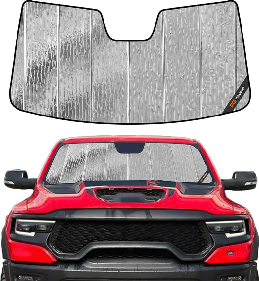 Pigenius Windshield Sun Shade for Ram 1500 2019-2024 with 10 inch Wide Sensor - AstraGuard