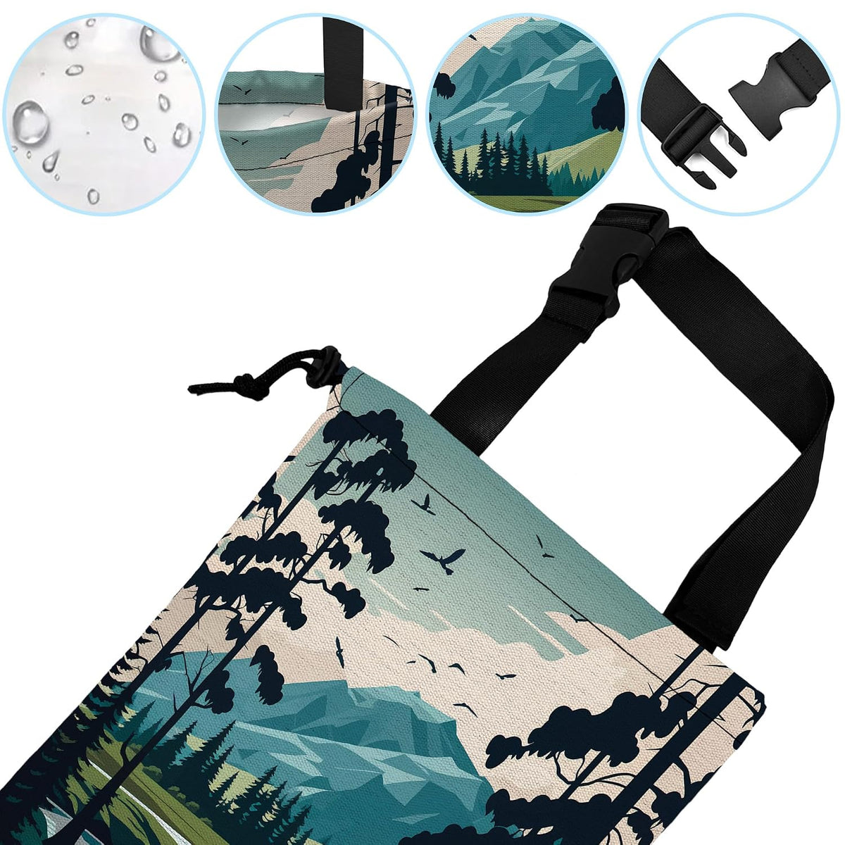 Car Trash Can Waterproof Garbage Bag Hanging for Car Back Seat