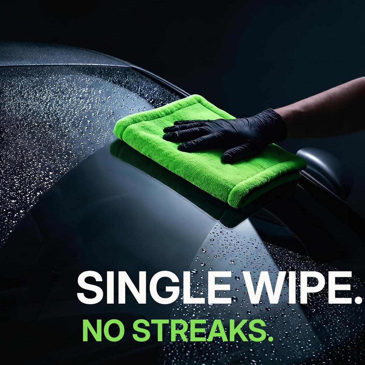 3-Pack Color-Coded Car Drying Towel Set 48"x24" Oversized Microfiber