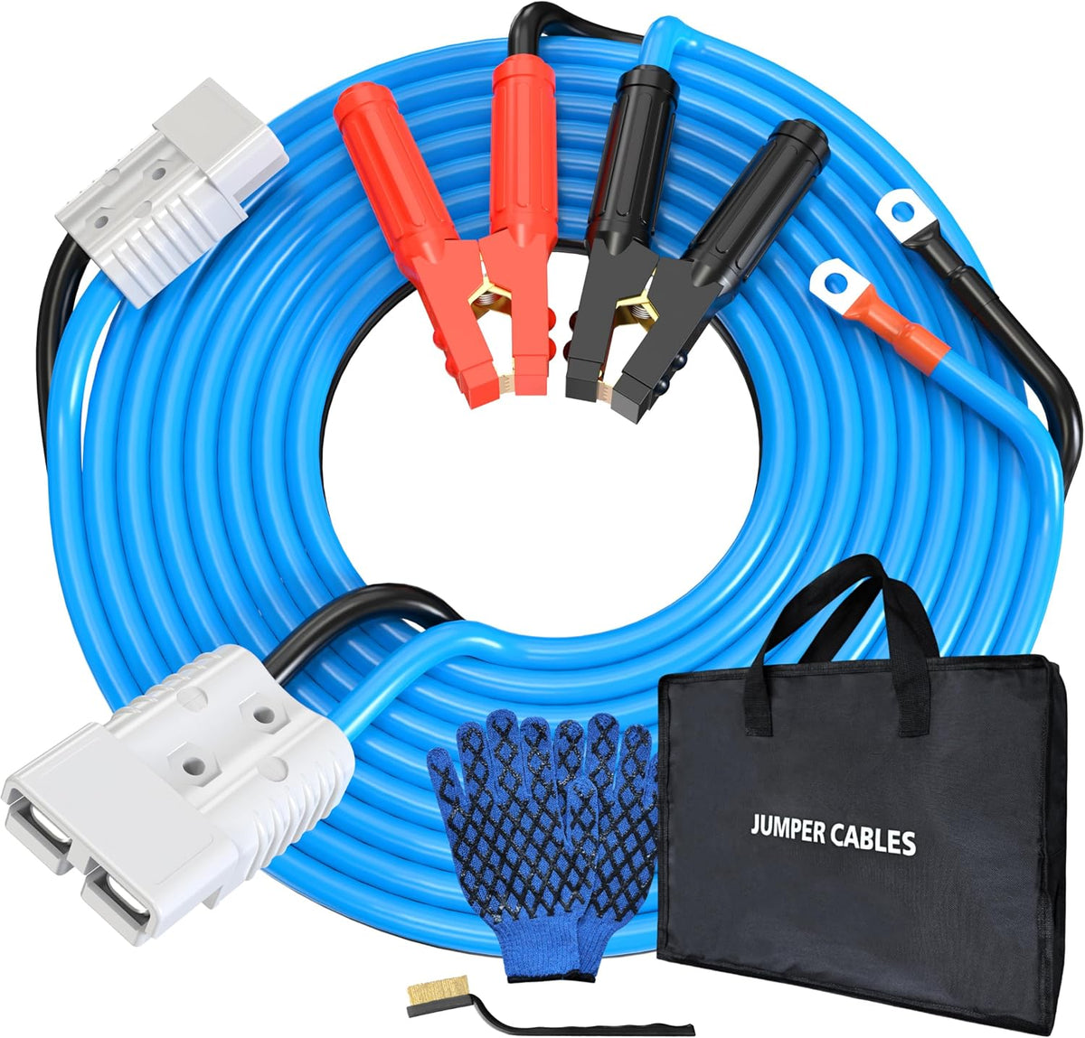 2 Gauge 20 Feet Jumper Cables Heavy Duty for Car